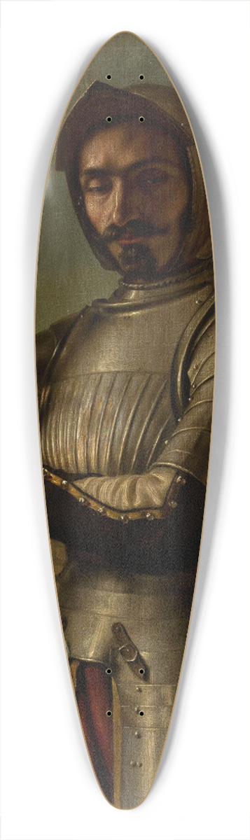 Aleksander Lesser - Knight in armour 39.3 inch art pintail longboard deck