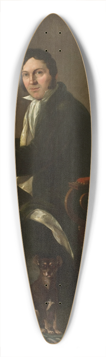Aleksander Ludwik Molinari - Portrait of Karol Kupriski 39.3 inch art pintail longboard deck