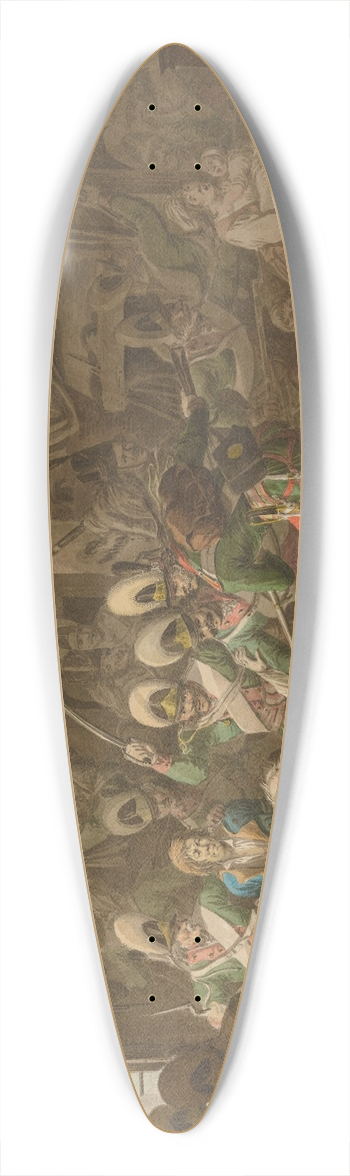 Aleksander Orowski - Taking Prague 39.3 inch art pintail longboard deck