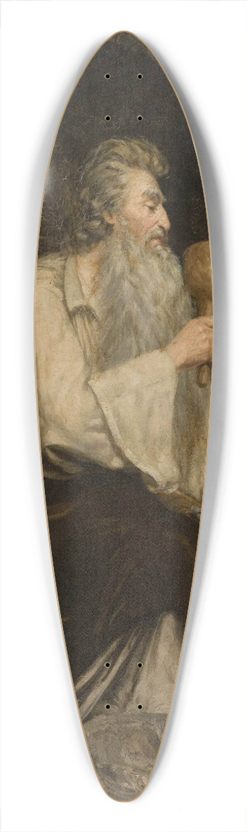 Aleksander Sochaczewski - Moses with Ten Commandments 39.3 inch art pintail longboard deck