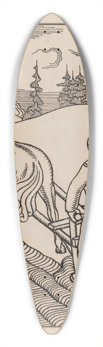 Aleksander Uurits - Kalevipoeg kndmas. Tartmus 39.3 inch art pintail longboard deck