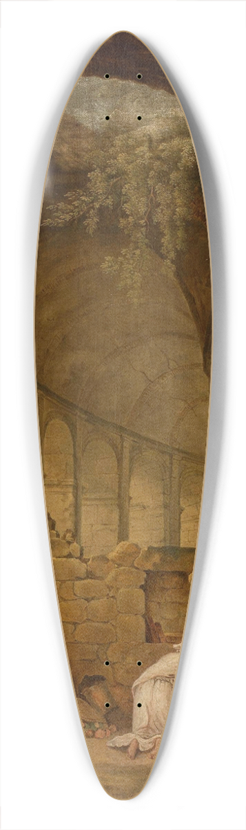 Aleksandra Potocka - Interior of the Colosseum in Rome 39.3 inch art pintail longboard deck