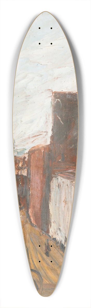 Aleksandrs Drvi - Street Scene 39.3 inch art pintail longboard deck