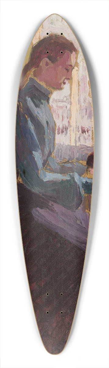 Aleksy Nowakowski - At the piano 39.3 inch art pintail longboard deck