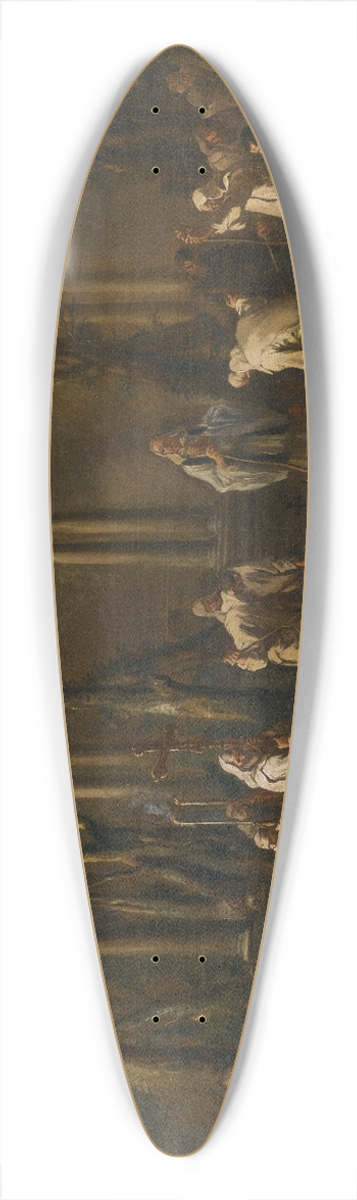 Alessandro Magnasco - A Monks Burial 39.3 inch art pintail longboard deck
