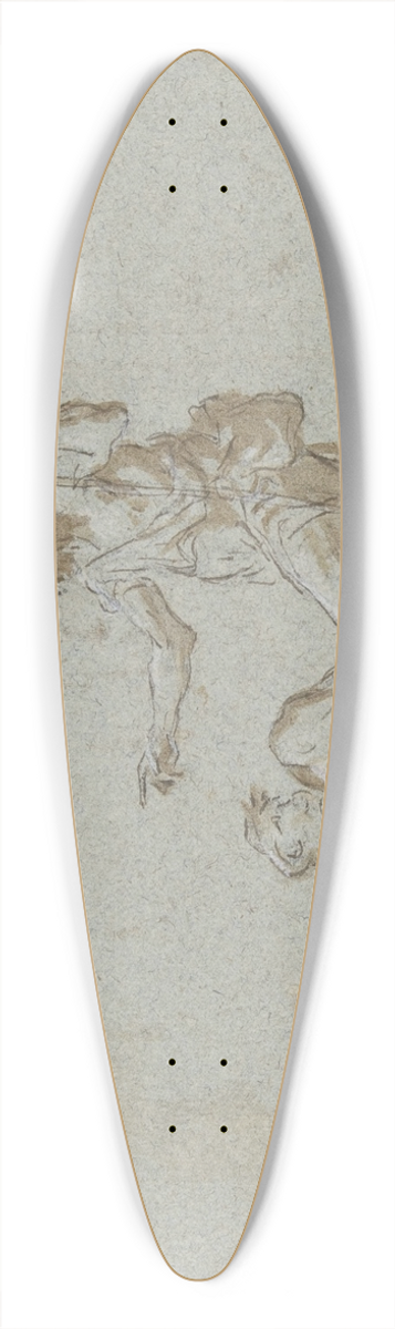 Alessandro Magnasco - A Shepherd Addressing a Seated Male Nude 39.3 inch art pintail longboard deck