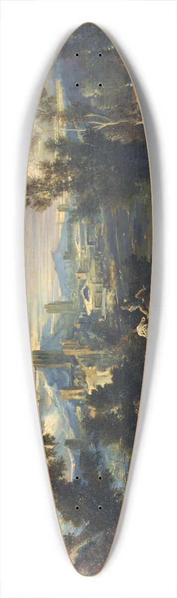 Alessandro Magnasco - Landscape with Shepherds 39.3 inch art pintail longboard deck