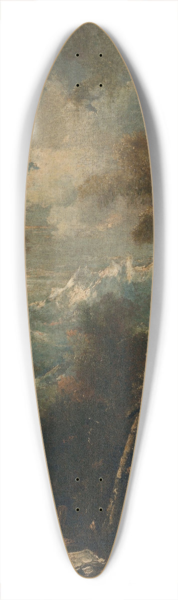 Alessandro Magnasco - Saint Jerome in a Landscape 39.3 inch art pintail longboard deck