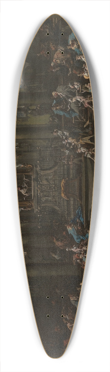 Alessandro Magnasco - The Synagogue 39.3 inch art pintail longboard deck