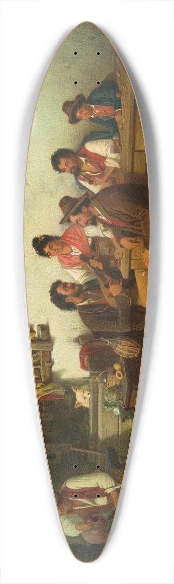 Alexander Antonovich Rizzoni - A Party in a Roman Tavern 39.3 inch art pintail longboard deck