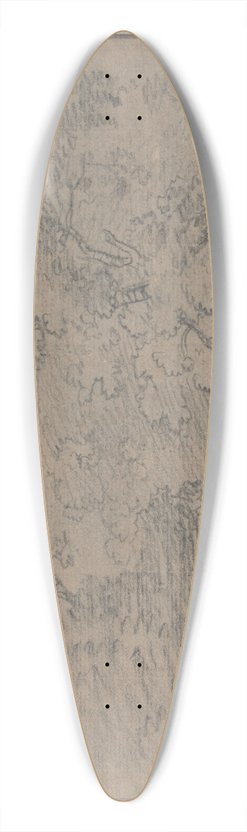 Alexander Cozens - Hyde Park 39.3 inch art pintail longboard deck