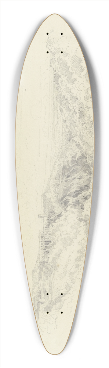 Alexander Gwinner - The waterfalls of Tivoli 39.3 inch art pintail longboard deck