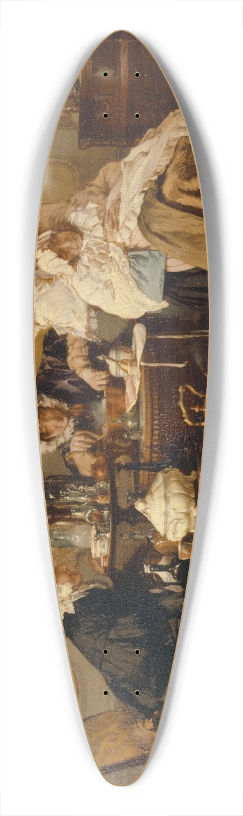 Alexander Hugo Bakker Korff - The Sick Woman 39.3 inch art pintail longboard deck