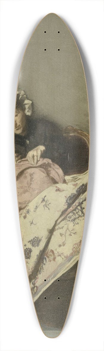 Alexander Hugo Bakker Korff - Two Ladies at their Sewing 39.3 inch art pintail longboard deck