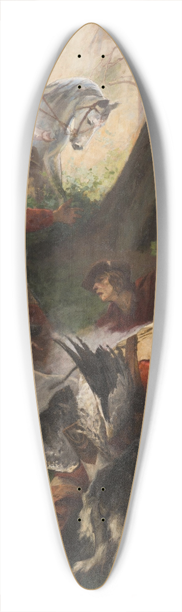 Alexander Jakesch - The Discovery of Hot Springs by Charles IV 39.3 inch art pintail longboard deck