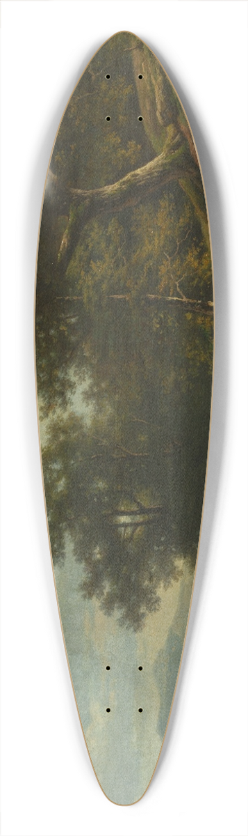 Alexander Joseph Daiwaille - Landscape with a Peasant and His Flock 39.3 inch art pintail longboard deck