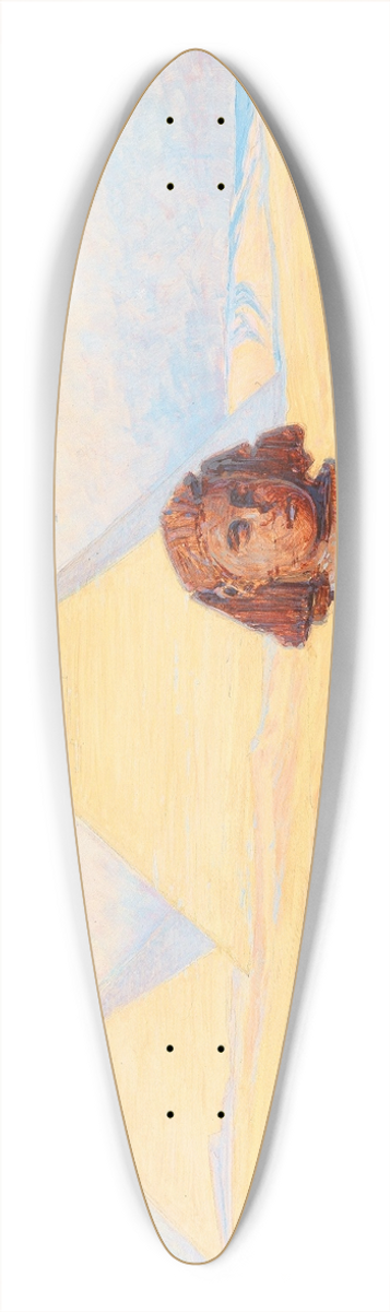 Alexander Kircher - The Sphinx before the Pyramids of Giza 39.3 inch art pintail longboard deck