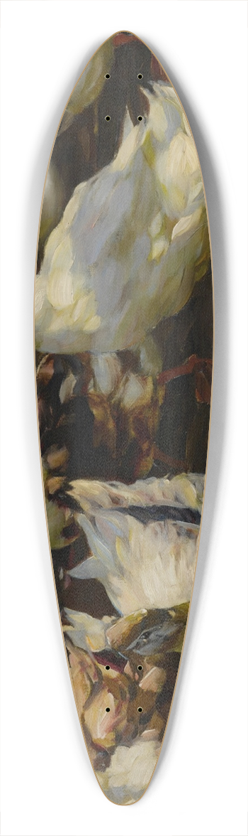 Alexander Koester - Ducks in Sunlight 39.3 inch art pintail longboard deck