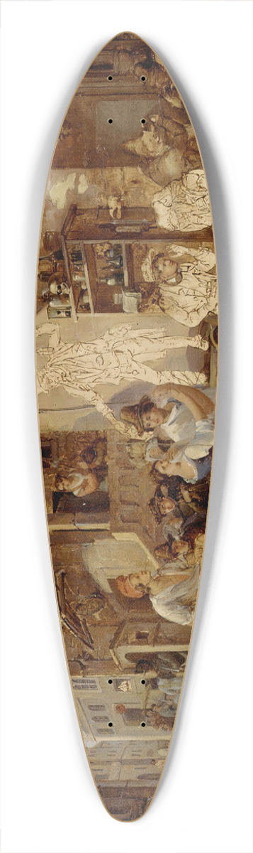 Alexander Laurus - Street View In Rome 39.3 inch art pintail longboard deck