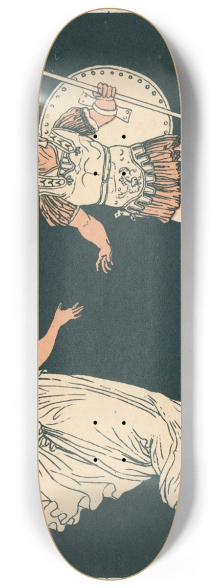 Bartolomeo Pinelli - Aeneas and the shade of Creusa 8.25 inch art skate deck