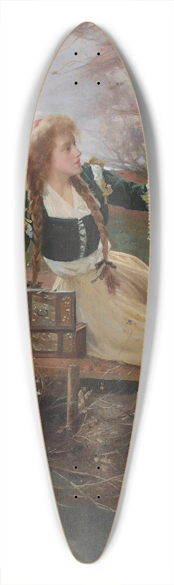 Alexander Mark Rossi - Reflections 39.3 inch art pintail longboard deck