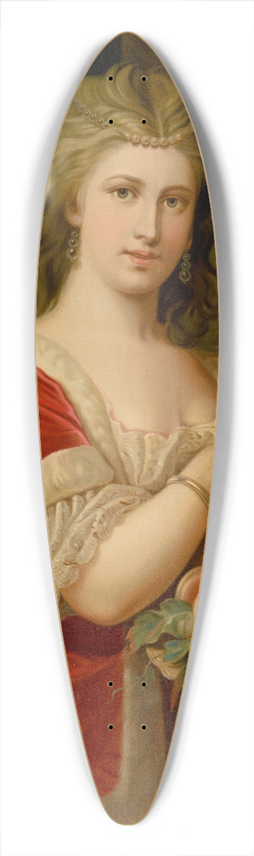 Alexander Nyulassy - Young Woman With Fruit 39.3 inch art pintail longboard deck