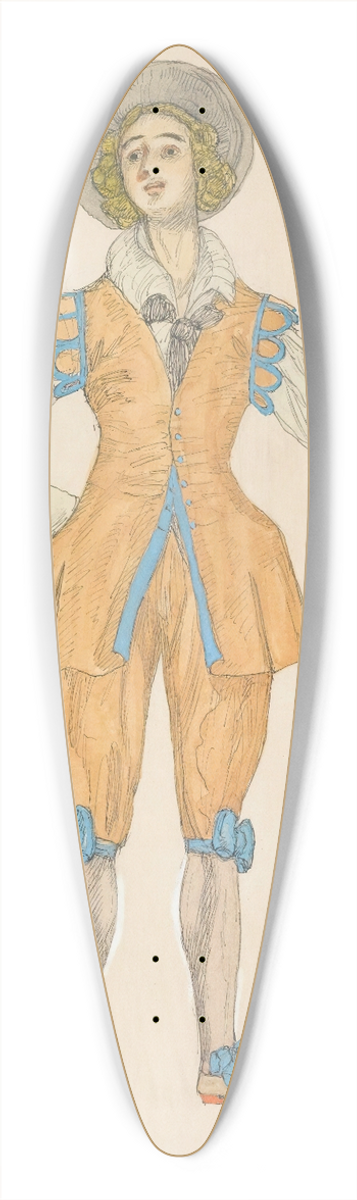 Alexander Yakovlevich Golovin - Costume Design For The May Queen III 39.3 inch art pintail longboard deck