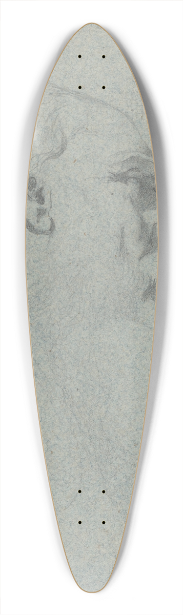 Alexandre Bida - Head of a Bearded Man, Looking Right 39.3 inch art pintail longboard deck