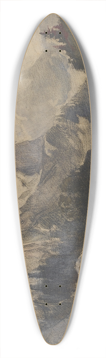 Alexandre Calame - Das Wetterhorn im Berner Oberland 39.3 inch art pintail longboard deck