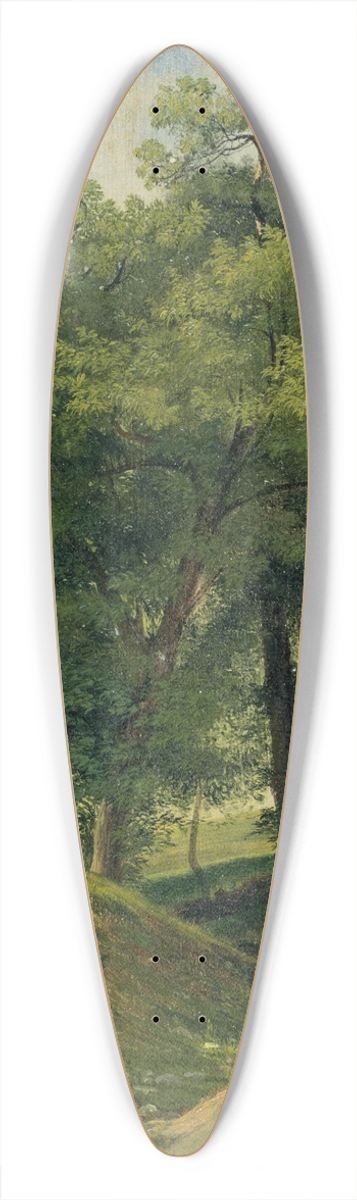 Alexandre Calame - Group Of Chestnut Trees 39.3 inch art pintail longboard deck