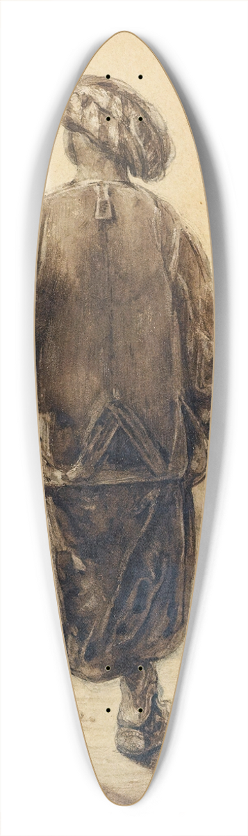 Alexandre-Gabriel Decamps - The Chibouk Smoker 39.3 inch art pintail longboard deck