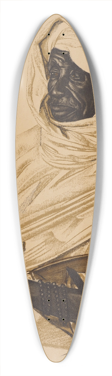 Alexandre Jacovleff - Aim Gabo, Sultan de Birao 39.3 inch art pintail longboard deck
