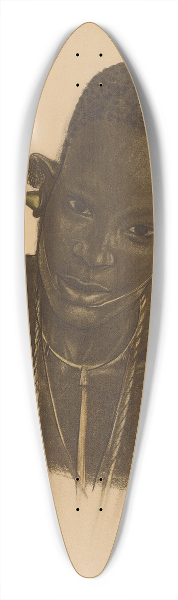 Alexandre Jacovleff - Femme MGogo, Dodoma 39.3 inch art pintail longboard deck