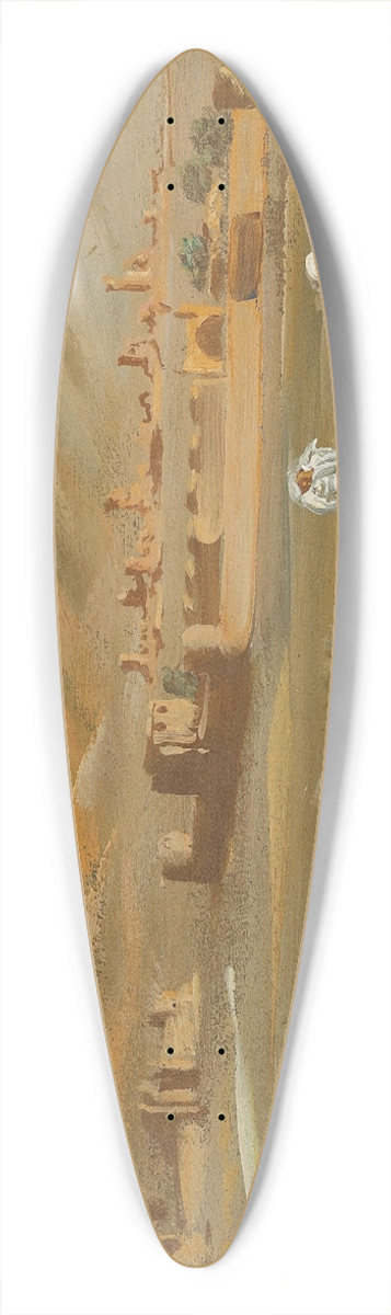 Alexandre Jacovleff - In the desert of Afghanistan 39.3 inch art pintail longboard deck