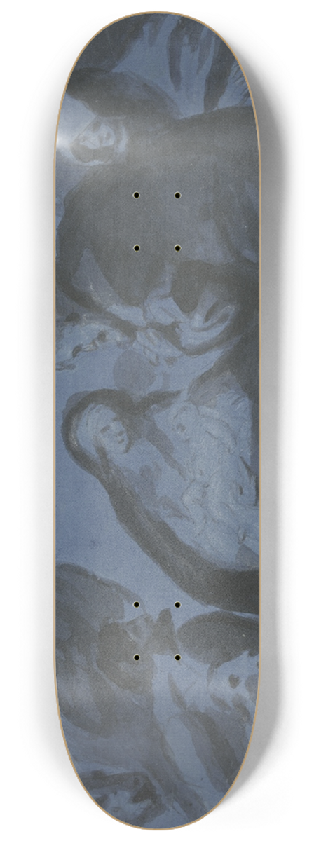 Bartolom Estebn Murillo - Adoration of the shepherds 8.25 inch art skate deck