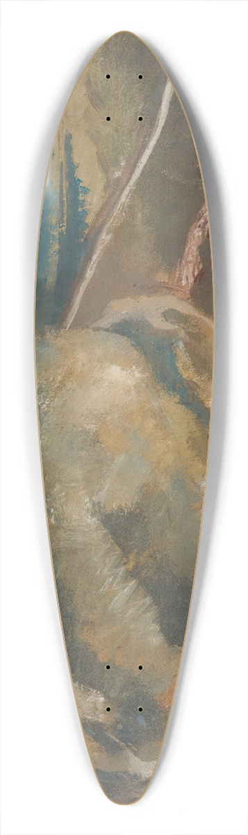 Alexandre Jacovleff - The Beggar 39.3 inch art pintail longboard deck