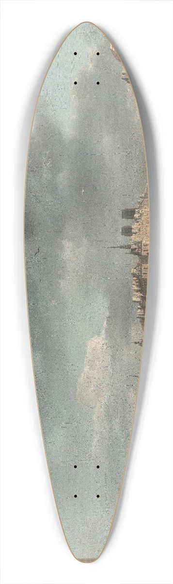 Alexandre-Jean Nol - La pointe de lle de la Cit, vue du port Saint-Nicolas 39.3 inch art pintail longboard deck