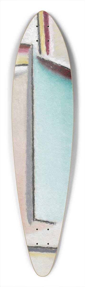 Alexej von Jawlensky - Abstract Head,Pink-Light Blue 39.3 inch art pintail longboard deck