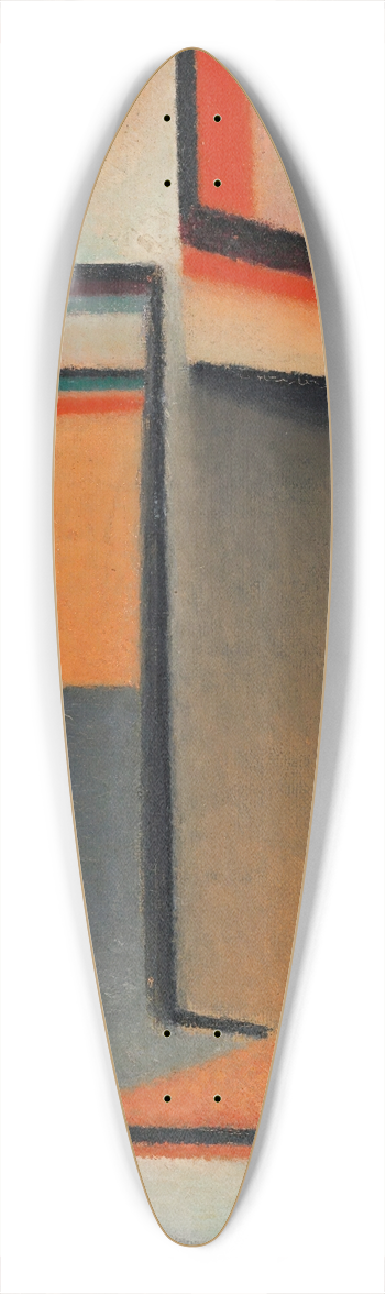 Alexej von Jawlensky - Abstract Head; Tragic 39.3 inch art pintail longboard deck