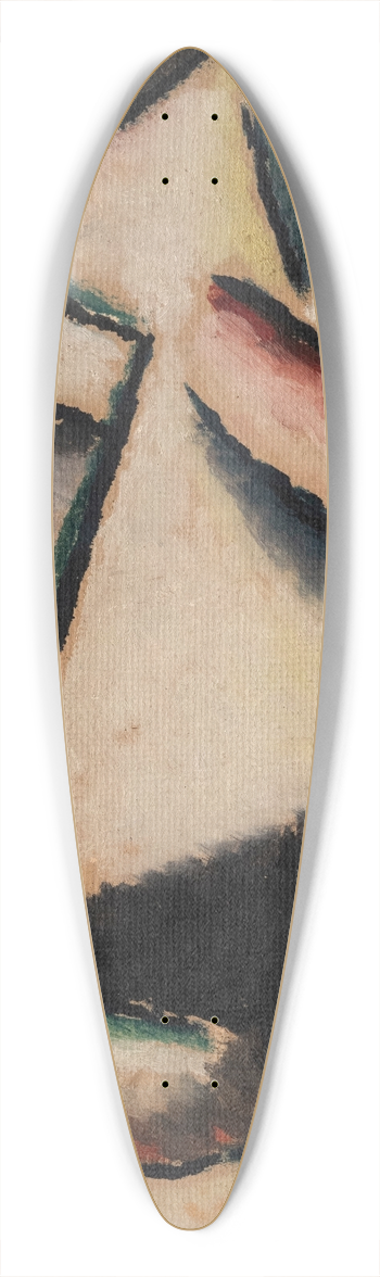 Alexej von Jawlensky - Abstrakter Kopf 39.3 inch art pintail longboard deck