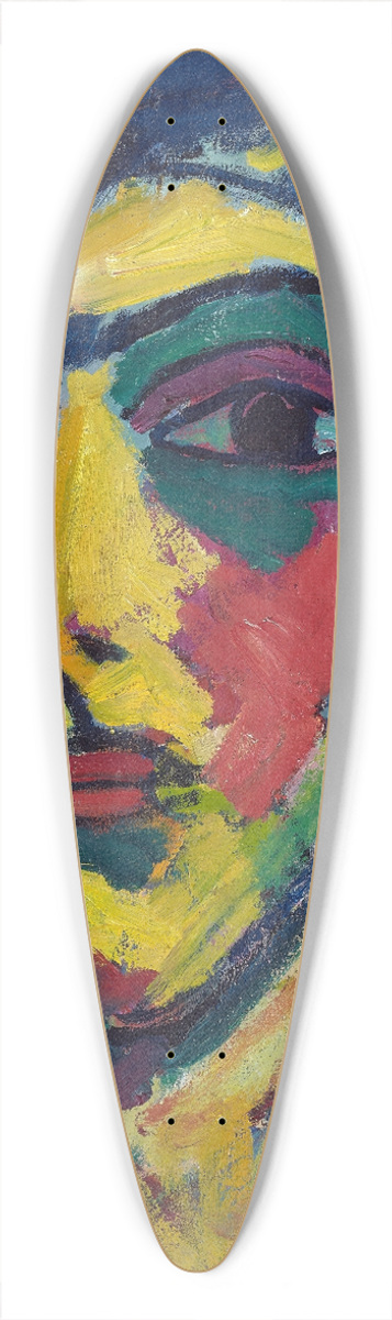 Alexej von Jawlensky - Head Of A Youth 39.3 inch art pintail longboard deck