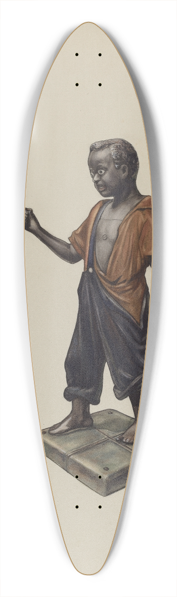 Alf Bruseth - Hitching Post 39.3 inch art pintail longboard deck