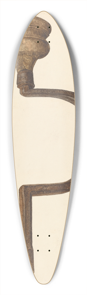 Alfonso Moreno - Bit Brace 39.3 inch art pintail longboard deck