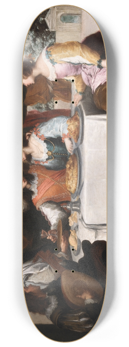 Bartolom Estebn Murillo - The Prodigal Son Feasting 8.25 inch art skate deck