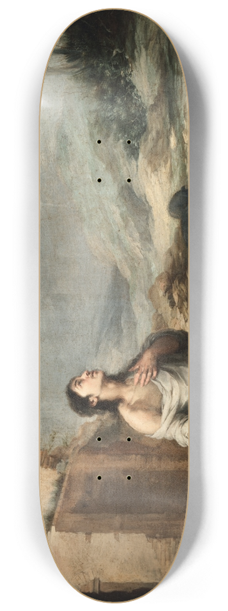 Bartolom Estebn Murillo - The Prodigal Son Feeding Swine 8.25 inch art skate deck