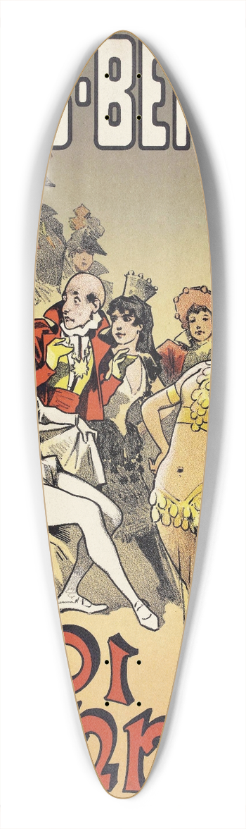 Alfred Choubrac - Folies-Bergere Le Roi Sennuie 39.3 inch art pintail longboard deck
