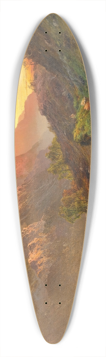 Alfred de Branski - Ben Lomond 39.3 inch art pintail longboard deck