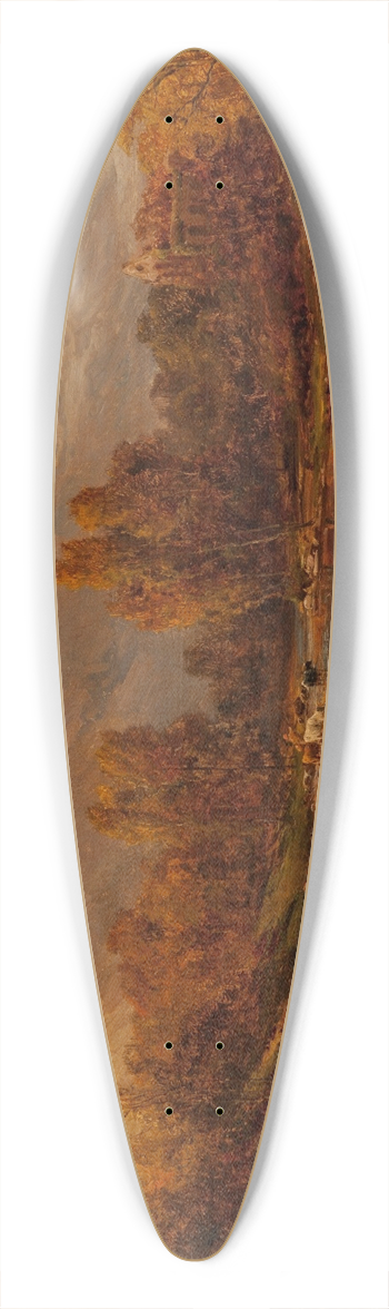 Alfred de Branski - The Vale of Llangollen 39.3 inch art pintail longboard deck