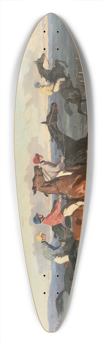 Alfred De Dreux - Course dobstacles  quatre jockeys 39.3 inch art pintail longboard deck
