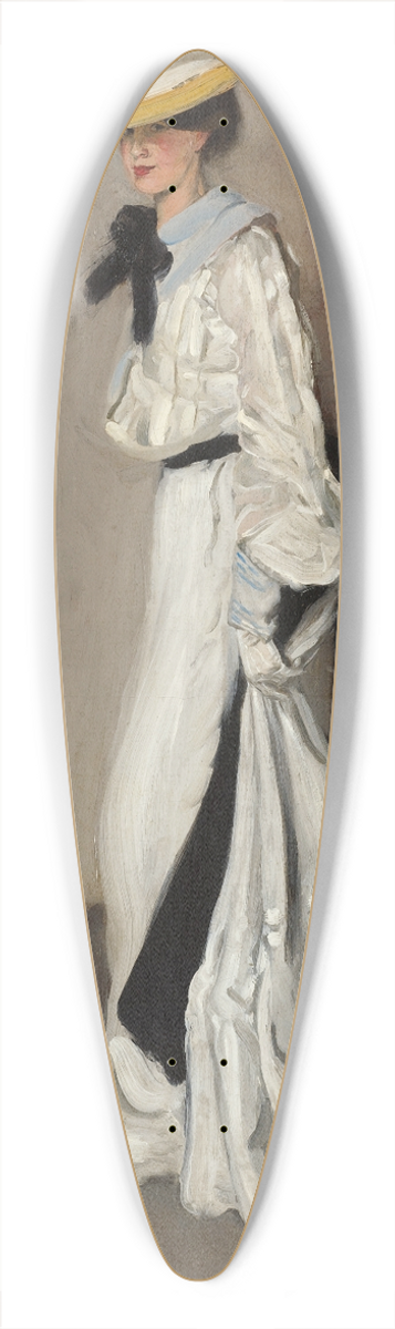 Alfred Henry Maurer - The Woman In White 39.3 inch art pintail longboard deck